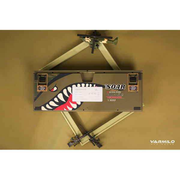 Varmilo A23A036D6A0A01A032 VEA87 Warrior-Soar, TTC Speed Silver, Wired, USB, Gaming Keyboard, Colorful