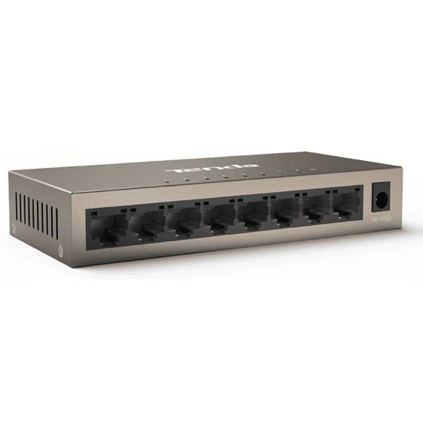 სვიჩი Tenda TEG1008M, 8 Port Gigabit, Switch, Curry