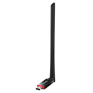 Tenda U6, 2.4GHz, External Network Adapter, Black