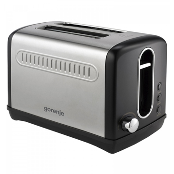 ტოსტერი Gorenje T1100CLBK, 1100W, Toaster, Silver/Black