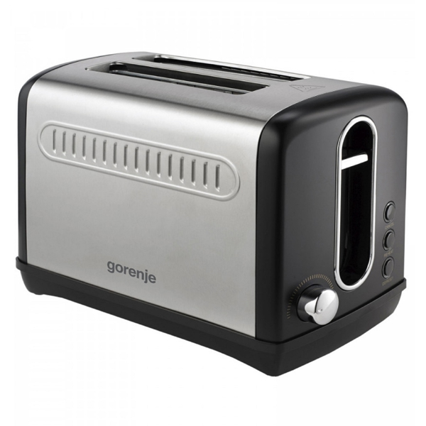 Gorenje T1100CLBK, 1100W, Toaster, Silver/Black