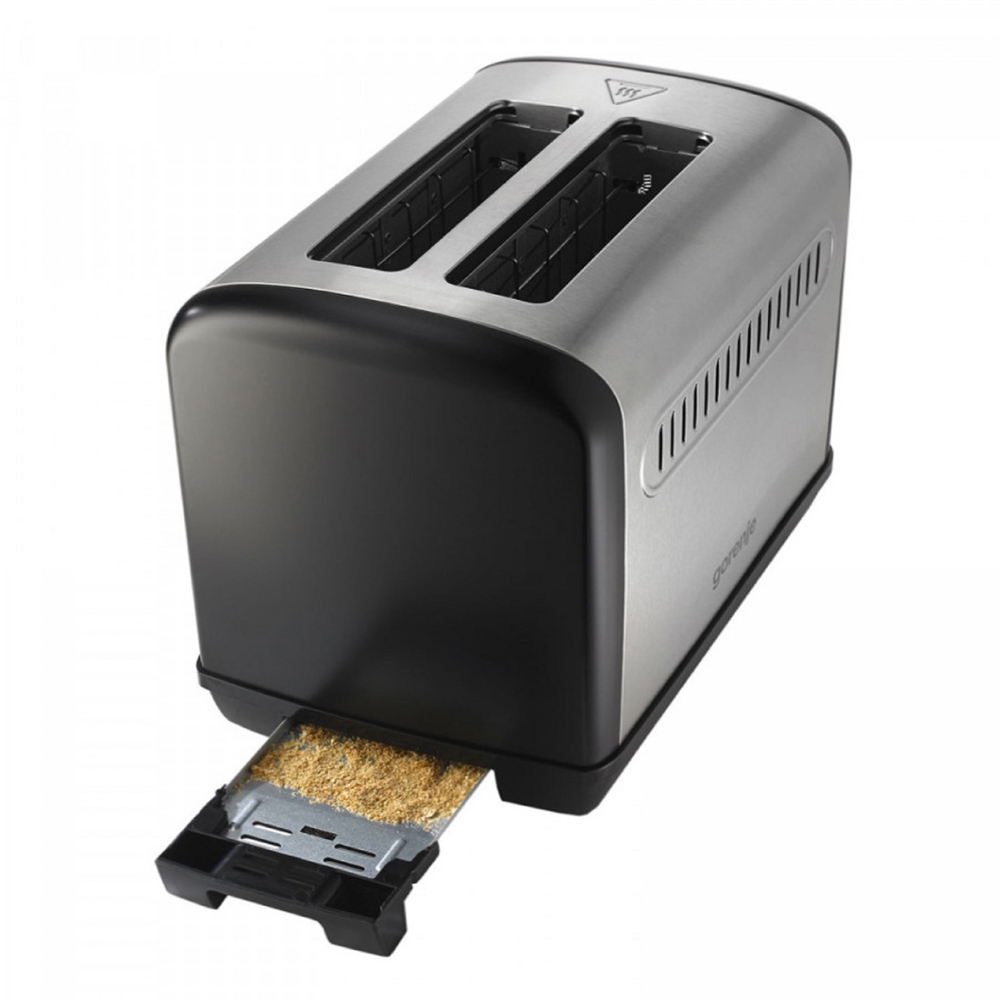 ტოსტერი Gorenje T1100CLBK, 1100W, Toaster, Silver/Black
