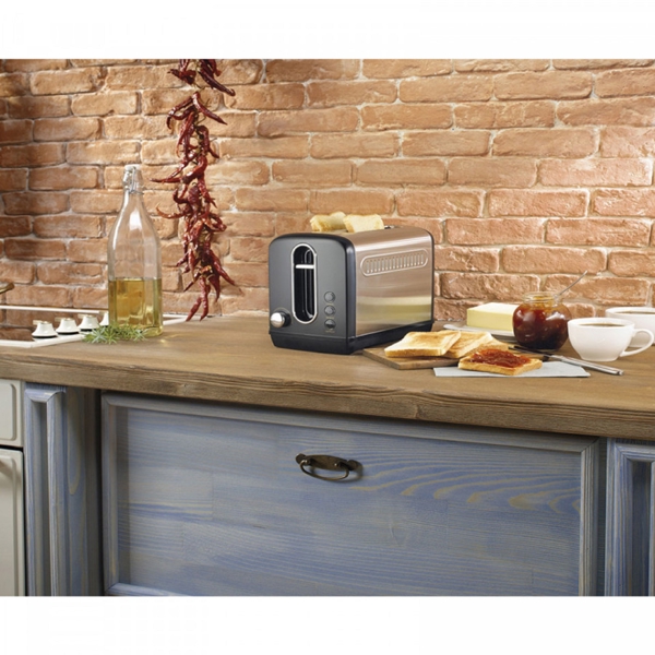 Gorenje T1100CLBK, 1100W, Toaster, Silver/Black