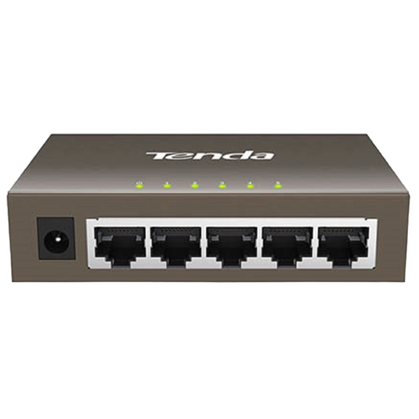 Tenda TEG1005D, 5 Port Gigabit, Switch, Curry