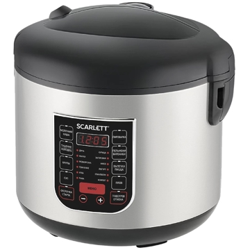 მულტსახარში Scarlett SC-MC410S27, 900W, 5L, Multifunction Cooker, Silver/Black