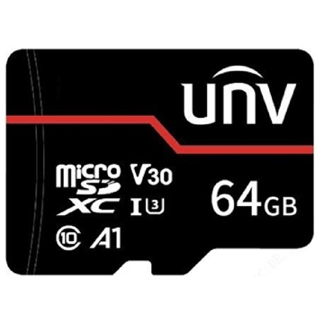 Uniview TF-64G-MT, 64GB, C10, U3, Black