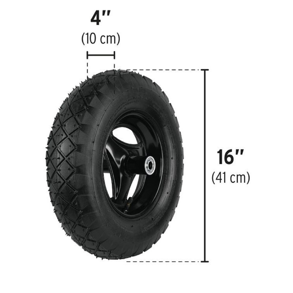 Pretul TP-5N, 350Kg, Wheelbarrow, Black