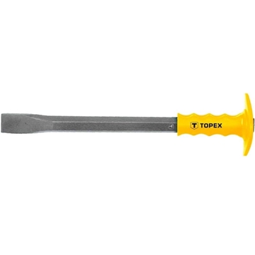 Topex 03A149, Flat Chisel, Yellow/Silver