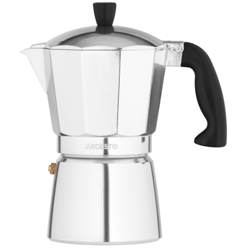 ყავის მადუღარა Ardesto AR0809AG Gemini Cremona, 0.4L, Coffee Maker, Stainless Steel