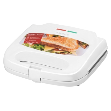 სენდვიჩის აპარატი Ardesto SM-H100W, 700W, Sandwich Maker, White