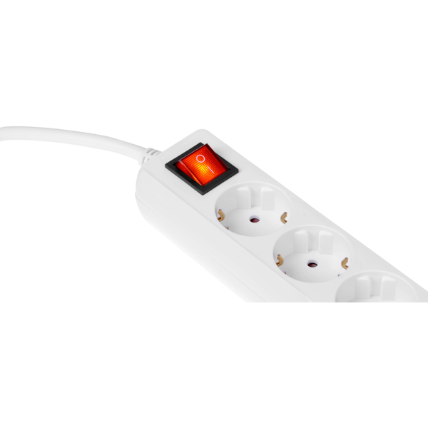 დენის გამანაწილებელი 2E 2E-U03ESM1.5, 3 Socket, 1.8m, White