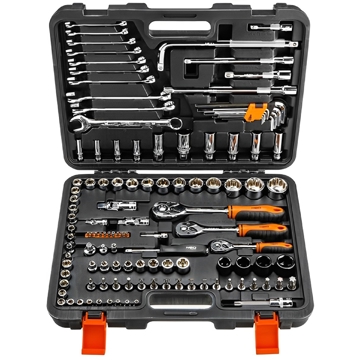 ხელსაწყოების ნაკრები Neo 08-667, 120Pcs Tool Set, Silver