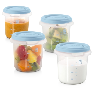 ჰერმეტული კონტეინერი Miniland 89238 Hermisized, Container Set, Azure