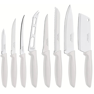 Tramontina 23498/332 Plenus, 8Pcs, Knife Set, White