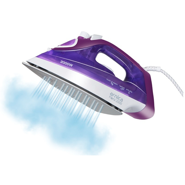 ორთქლის უთო Arnica UT61041, 2000W, Steam Iron, Purple