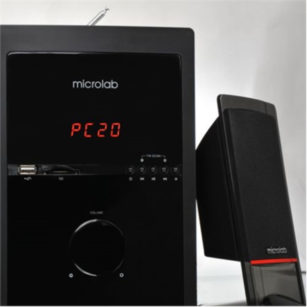 Microlab M-700U Speaker type 2.1, 3.5mm, Black, 46 W