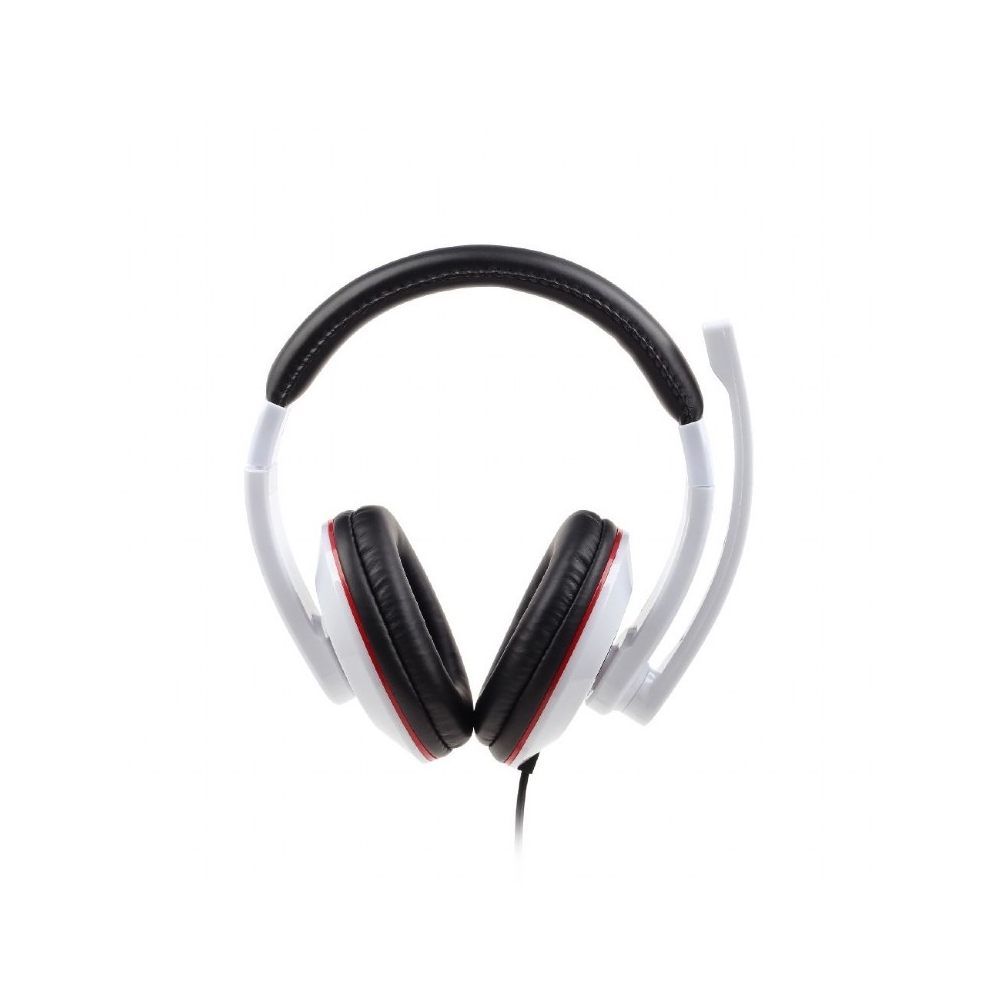 ყურსასმენი Gembird MHS-001-GW Stereo headset 3.5 mm, Glossy white, Built-in microphone