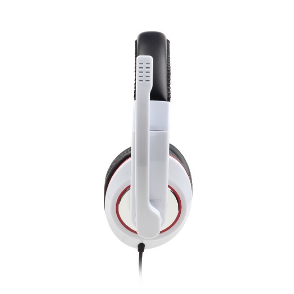 ყურსასმენი Gembird MHS-001-GW Stereo headset 3.5 mm, Glossy white, Built-in microphone