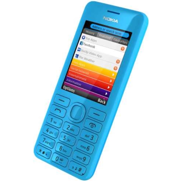 Nokia 206 Dual SIM  Mobile Phones CYAN