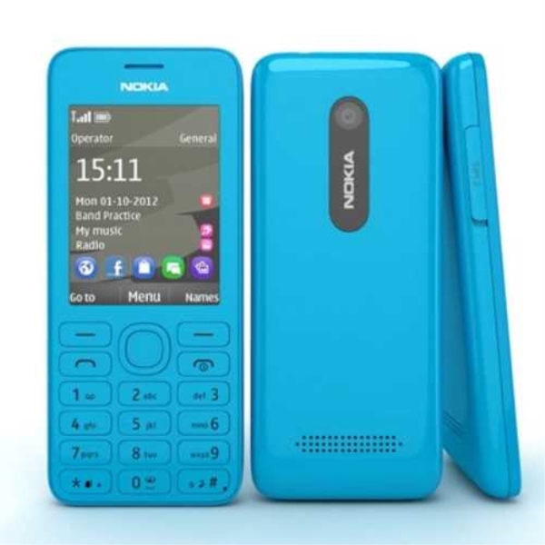 Nokia 206 Dual SIM  Mobile Phones CYAN