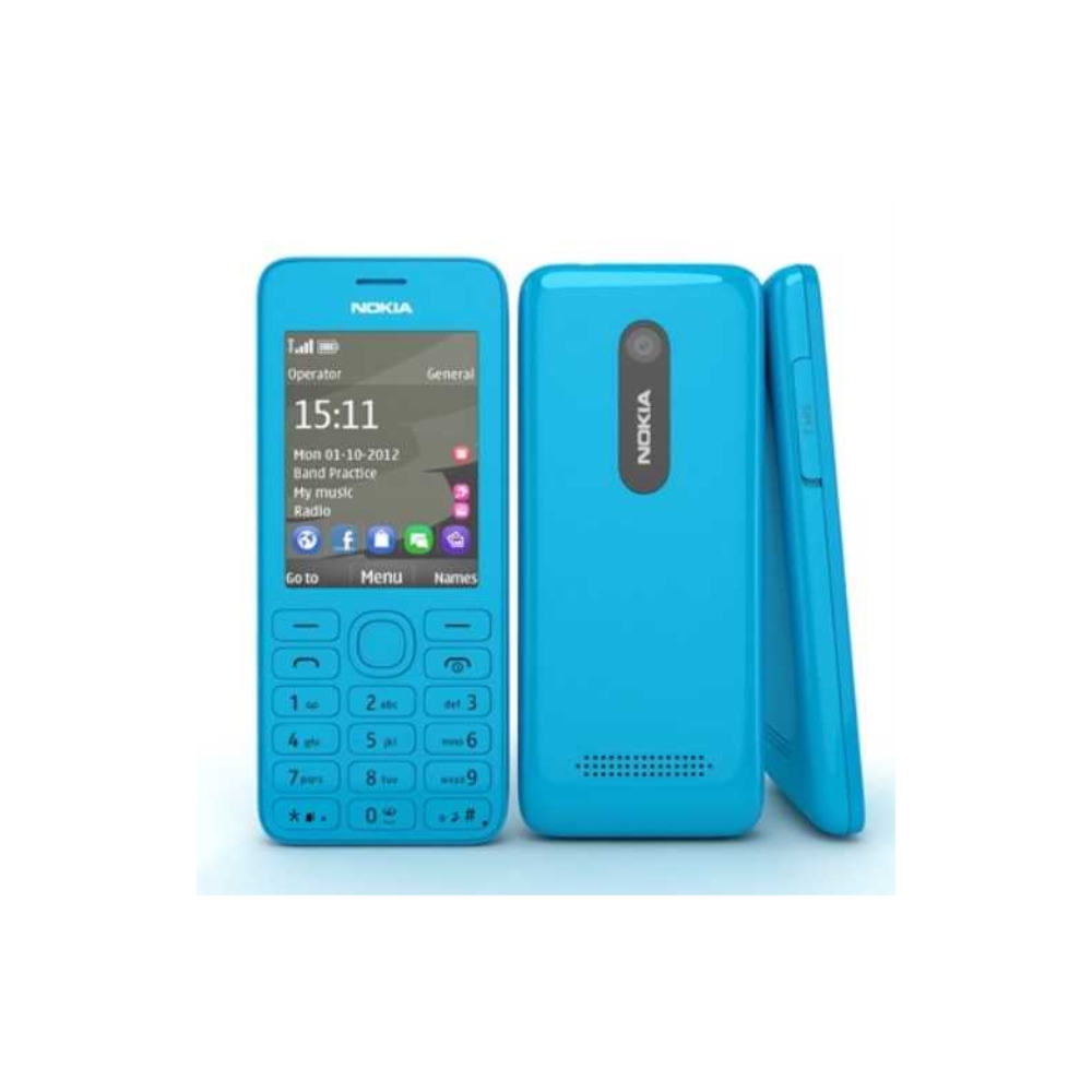 Nokia 206 Dual SIM  Mobile Phones CYAN