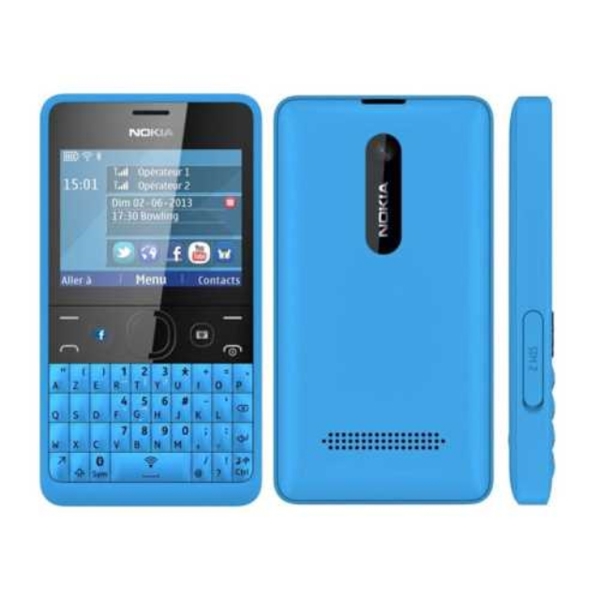 Nokia Asha 210 Mobile PhonesDual SIM cyan