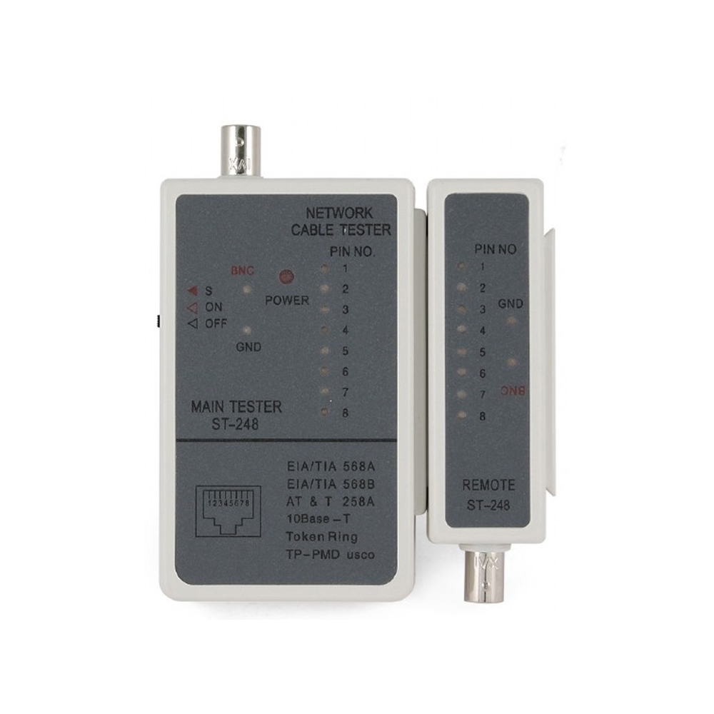 ტესტერი Gembird NCT-1, Cable tester for RJ-45 and RG-58 cables