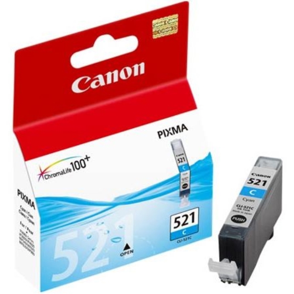 Canon CLI-521C Cyan iP3600/4700 MP540/550/620/630/640 2934B004AA