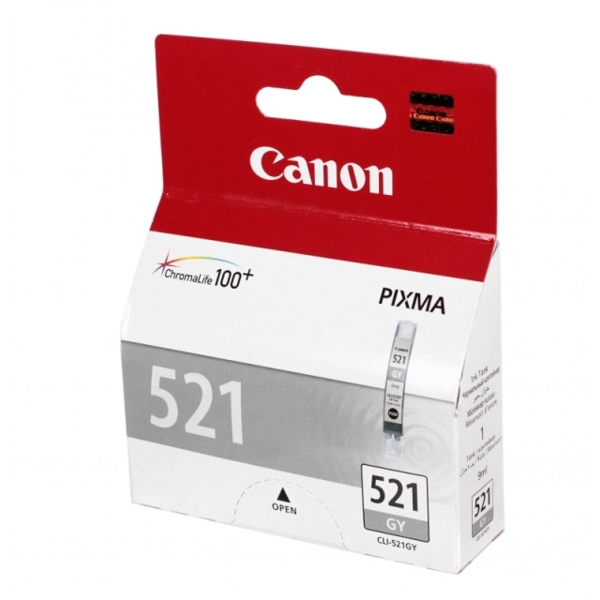 Canon CLI-521 GY IJ Grey Ink Cartridge ,  Compatible : Pixma MX860 MP980 MP990 Printers 2937B004