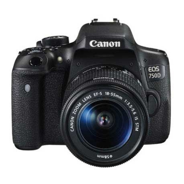 Canon EOS 750D 18-55 IS KIT  24.2MP APS-C CMOS sensor 0592C027AA + 8GB SD Card