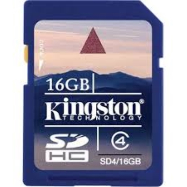 KINGSTON SDHC Cl 4 Flash Card 16GB