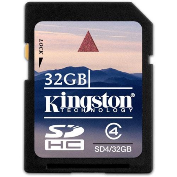 KINGSTON SDHC Cl 4 Flash Card 32GB