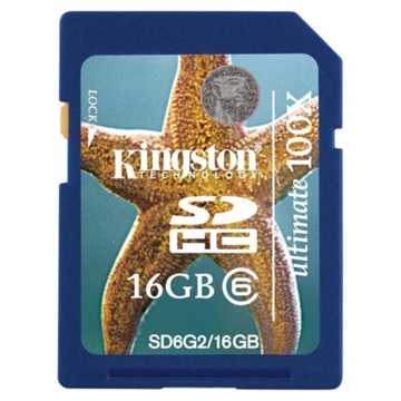 KINGSTON SDHC Cl 6 Flash Card 16GB