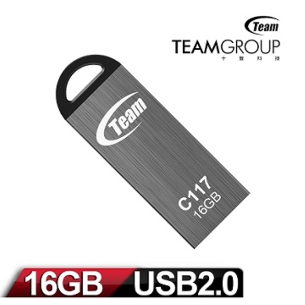 TEAM C117 DRIVE 16 GB GRAY  RETAIL