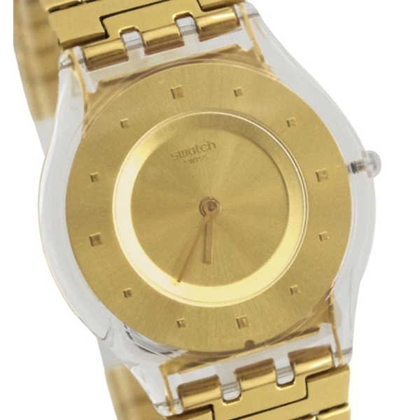 Swatch Womens Skin SFK394GB Gold Stainless-steel