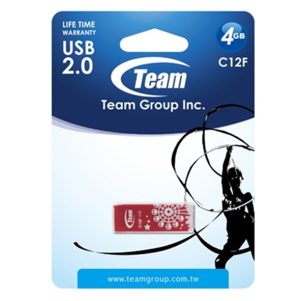 TEAM C12F DRIVE 4 GB RED  RETAIL