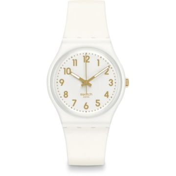 Swatch White Bishop White Dial Unisex Watch GW164