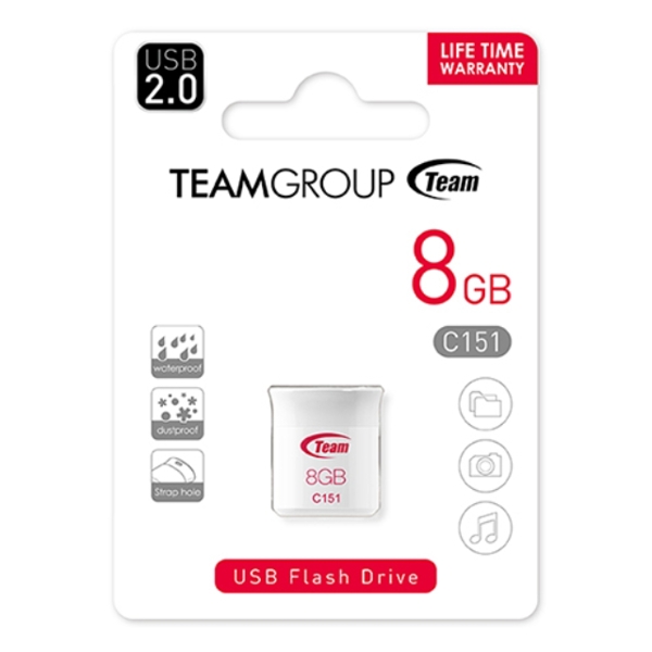 TEAM C151 DRIVE 8 GB RED  RETAIL