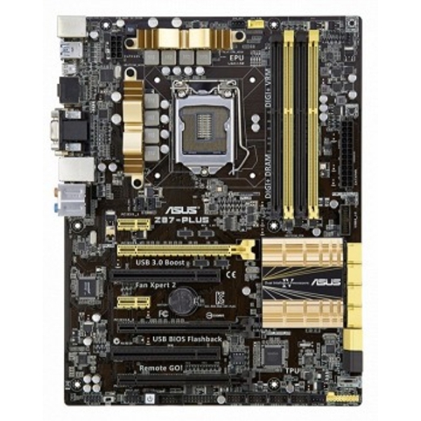   ASUS  LGA 1150 Z87-PLUS, VIDEO, 3PCIX, 2PCIE, 2PCIE 1X, 4DDR3