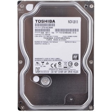  HDD SATA 3.5" 500GB TOSHIBA DESKTOP DT01ACA050  7200RPM 32MB 6GBS