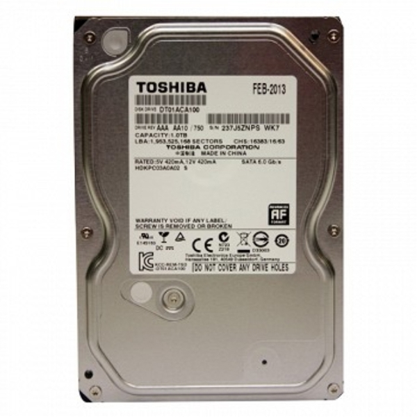  HDD SATA 3.5" 1TB TOSHIBA DT01ACA100 7200RPM 32MB 6GBS