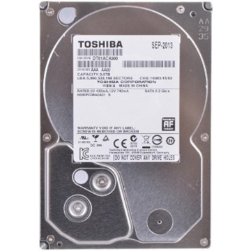  HDD SATA 3.5" 3TB TOSHIBA DT01ACA300 7200PM 64MB SATA-III 6GBS