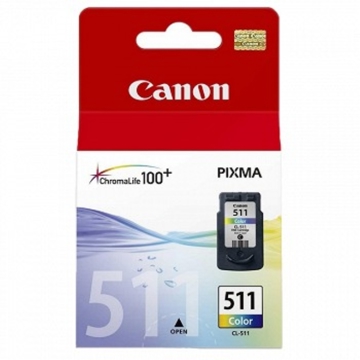 კარტრიჯი CANON ORIGINAL BJ CL-511 COLOR 244@5% MP250260270280490MX320330