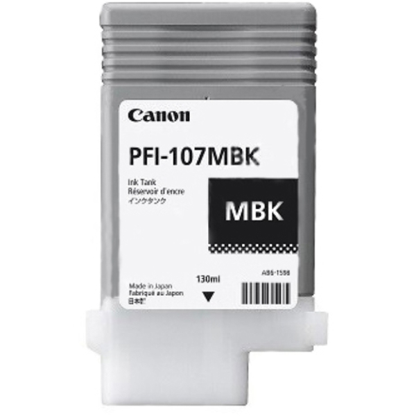 კარტრიჯი  CANON ORIGINAL PFI 107 MBK MATTE BLACK  IPF680685780785 130ML