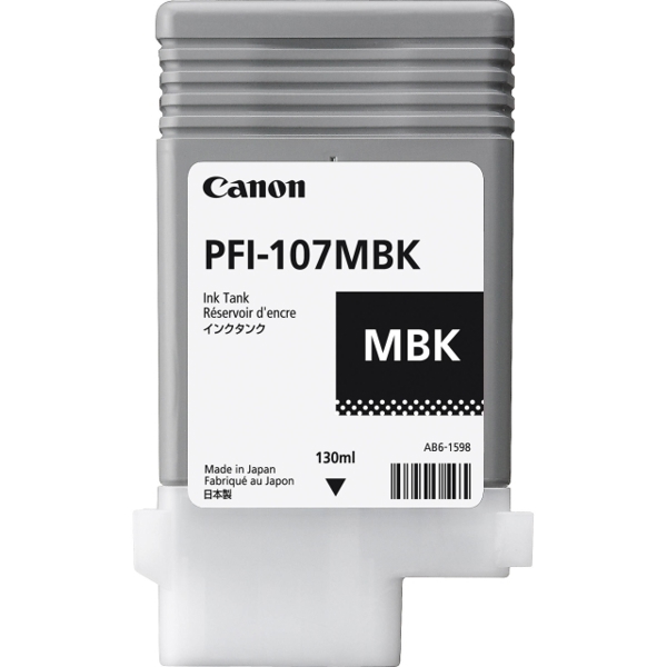 კარტრიჯი  CANON ORIGINAL PFI 107 MBK MATTE BLACK  IPF680685780785 130ML