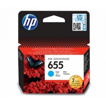 კარტრიჯი  HP ORIGINAL CZ110AE  HP 655 CYAN INK CARTRIDGE