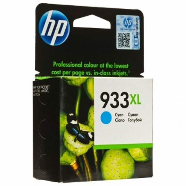 კარტრიჯი  HP ORIGINAL DJ CN054AE HP 933XL CYAN  OFFICEJET INK CARTRIDGE