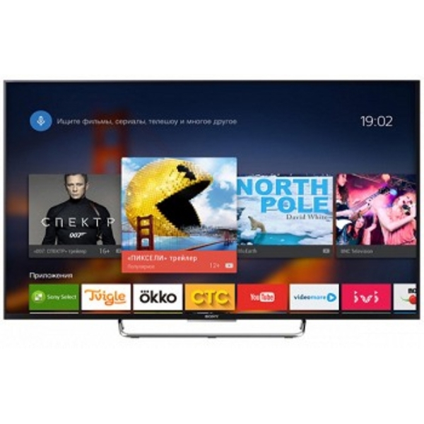  LED SONY TV 43" (109CM) KDL-43W808C  BRAVIA ANDROID 16:9  FHD 1920X1080 1000HZ WI-FI  BLUETOOTH 178*178* DVB-T,DVB-T2 DVB-C,DVB-S,DVB-S2