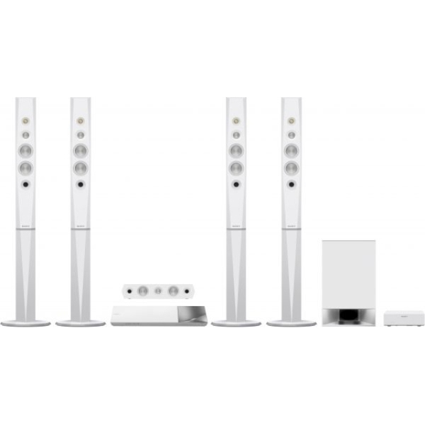 სახლის კინოთეატრი HOME T SONY HOME THEATRES BVD-N9200WL WHITE 3D BLU-RAY 5.1 1200W  FM BLUETOOTH USB HDMI OPTICAL AUDIO ETHERNET NFC ONE-TOUCH MIRRORING & ONE TOUCH LISTENING