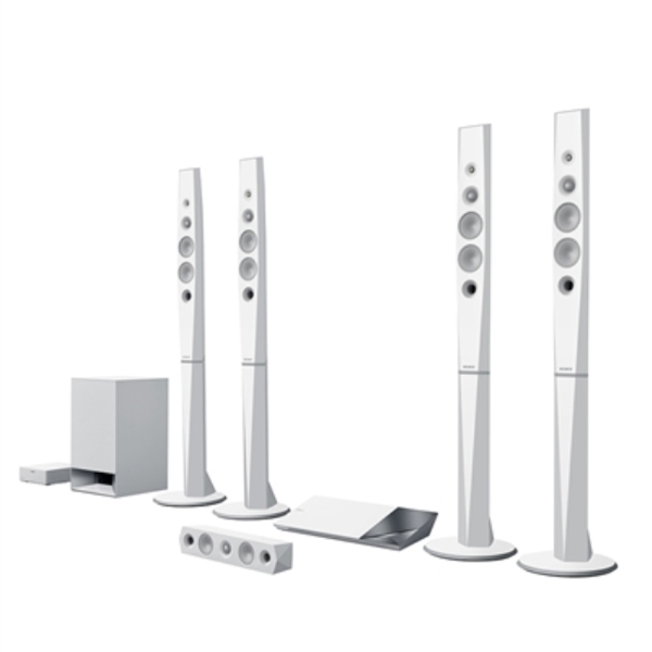 სახლის კინოთეატრი HOME T SONY HOME THEATRES BVD-N9200WL WHITE 3D BLU-RAY 5.1 1200W  FM BLUETOOTH USB HDMI OPTICAL AUDIO ETHERNET NFC ONE-TOUCH MIRRORING & ONE TOUCH LISTENING